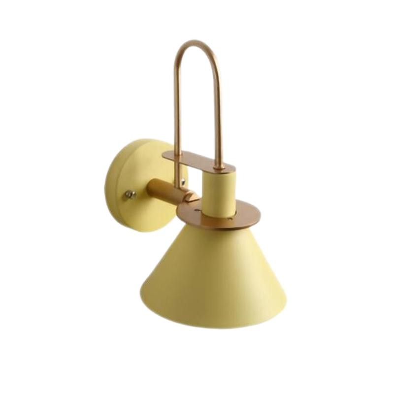 Scandinavische Macaron metalen wandlamp met trompet HL55
