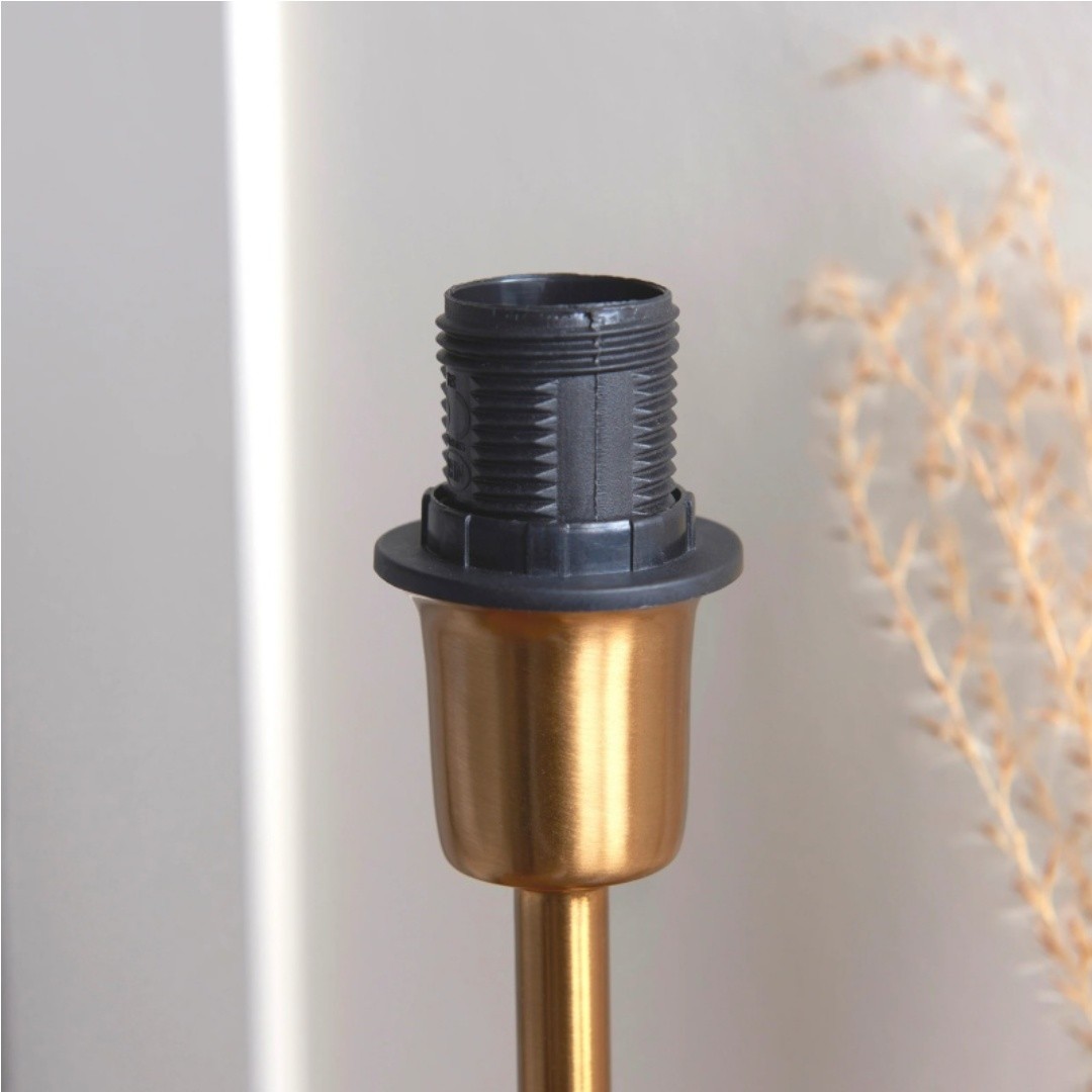 Bronzuno bureaulamp met textuurstof - Moderne verlichting met metalen voet voor kantoren of lounges HL2121