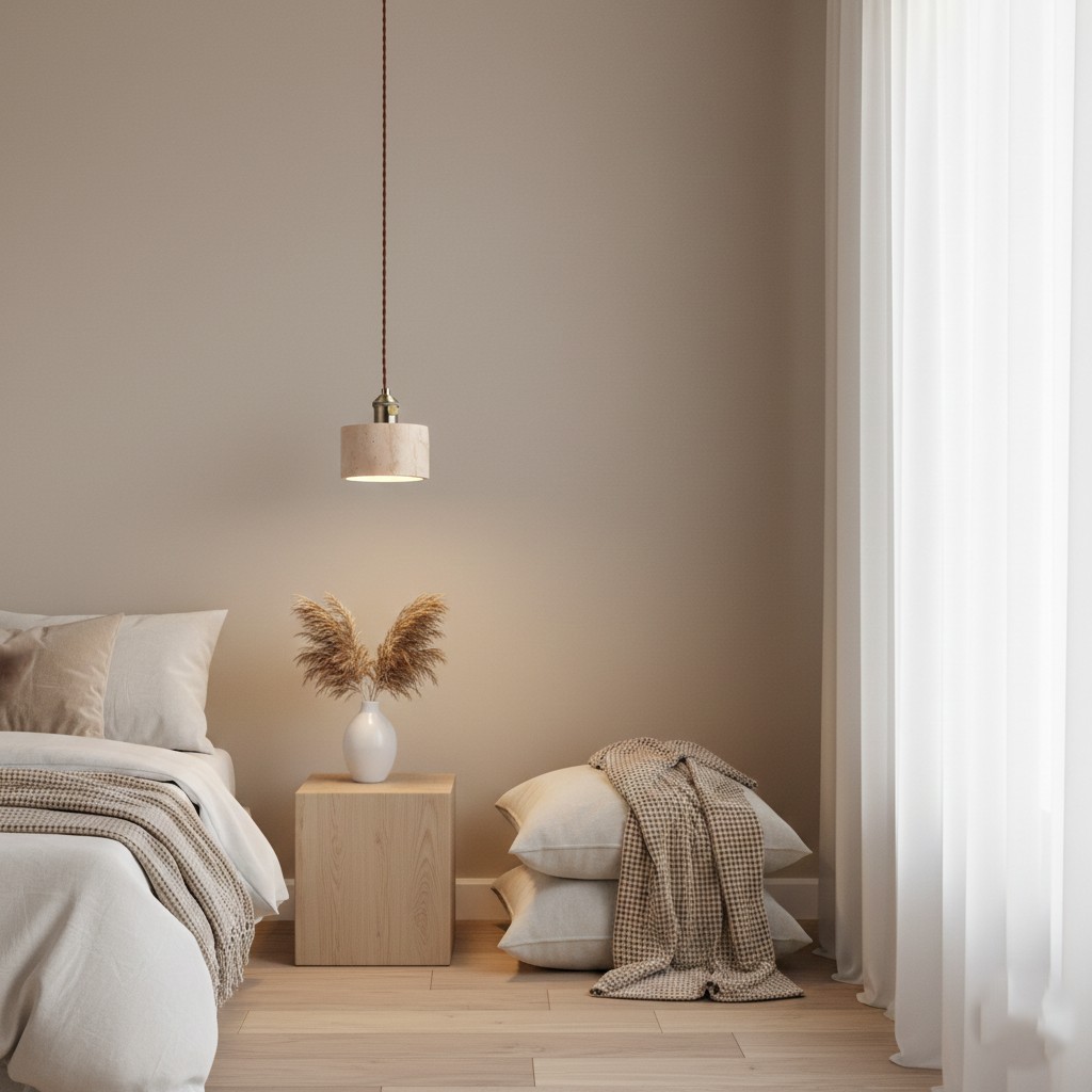 Alagusmo Minimalistische Travertin Hanglamp HL3445