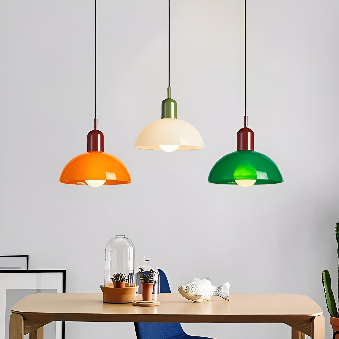 Aurora Nordic kleurrijke komvormige hanglamp HL3369