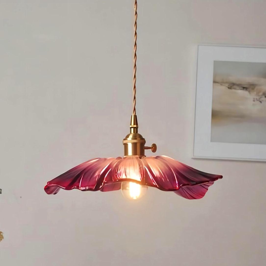 Moderne kunst bloem vorm keuken glazen hanglamp HL46