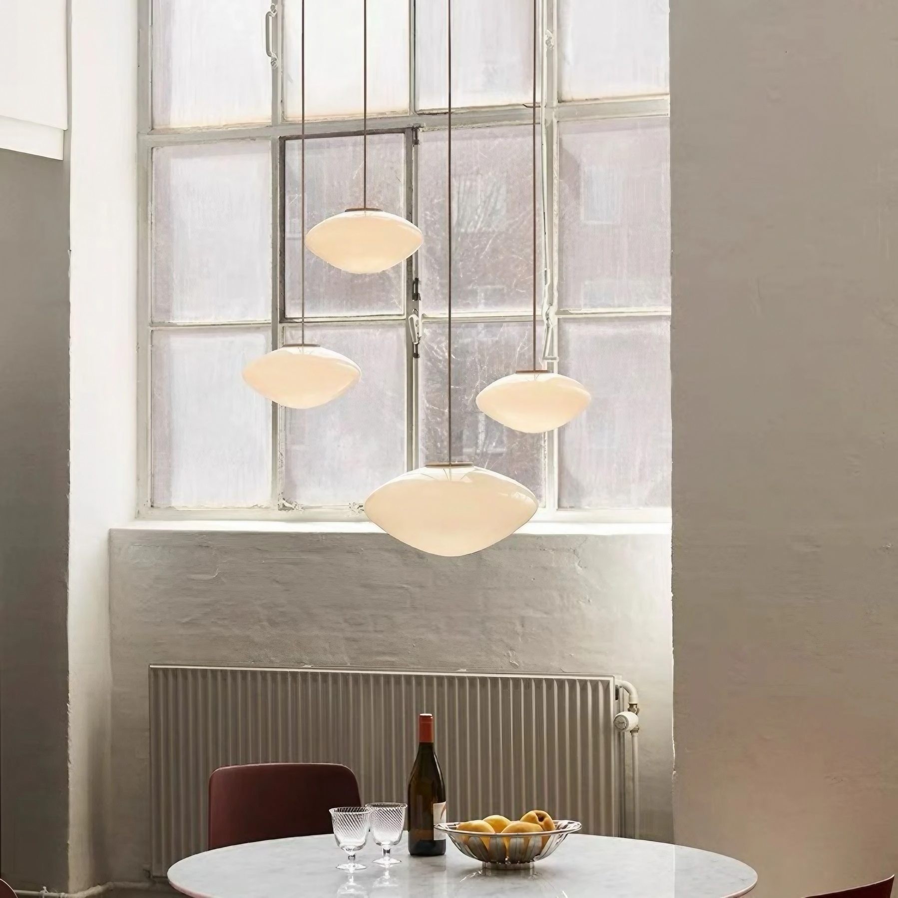 Deens Design Creatieve Opaal Glazen Hanglamp HL325