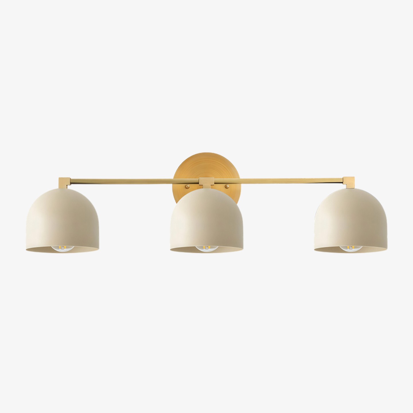 Metio Dome Mid-Century Diepe Bolvormige Kaptafellamp - Messing Wandlamp HL1774