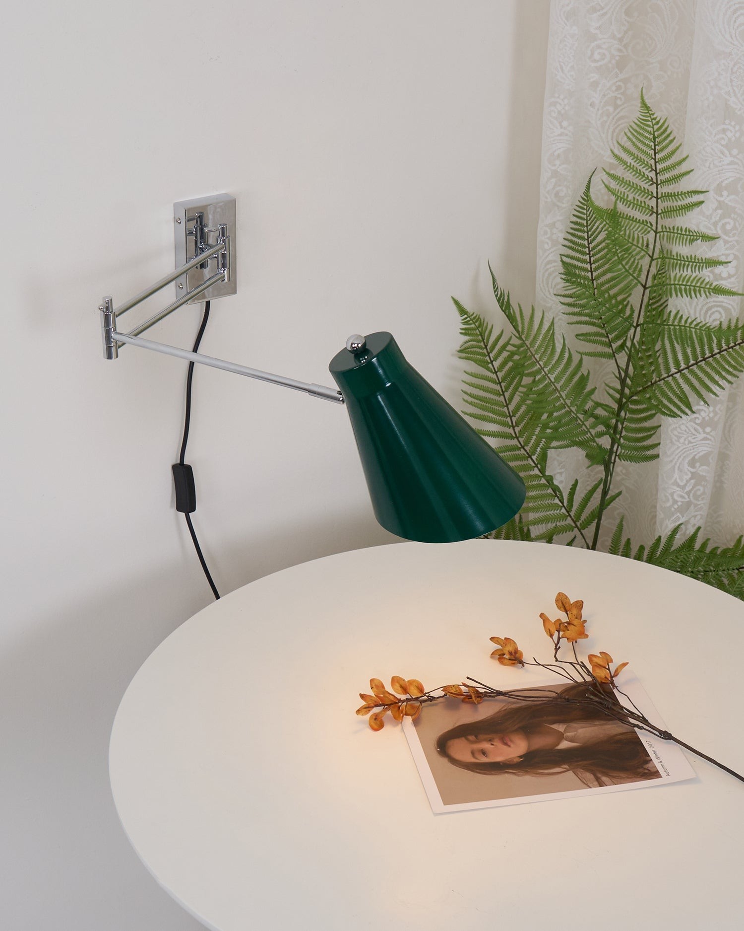Moderne eenvoudige metalen schommellamp met stekker HL1074