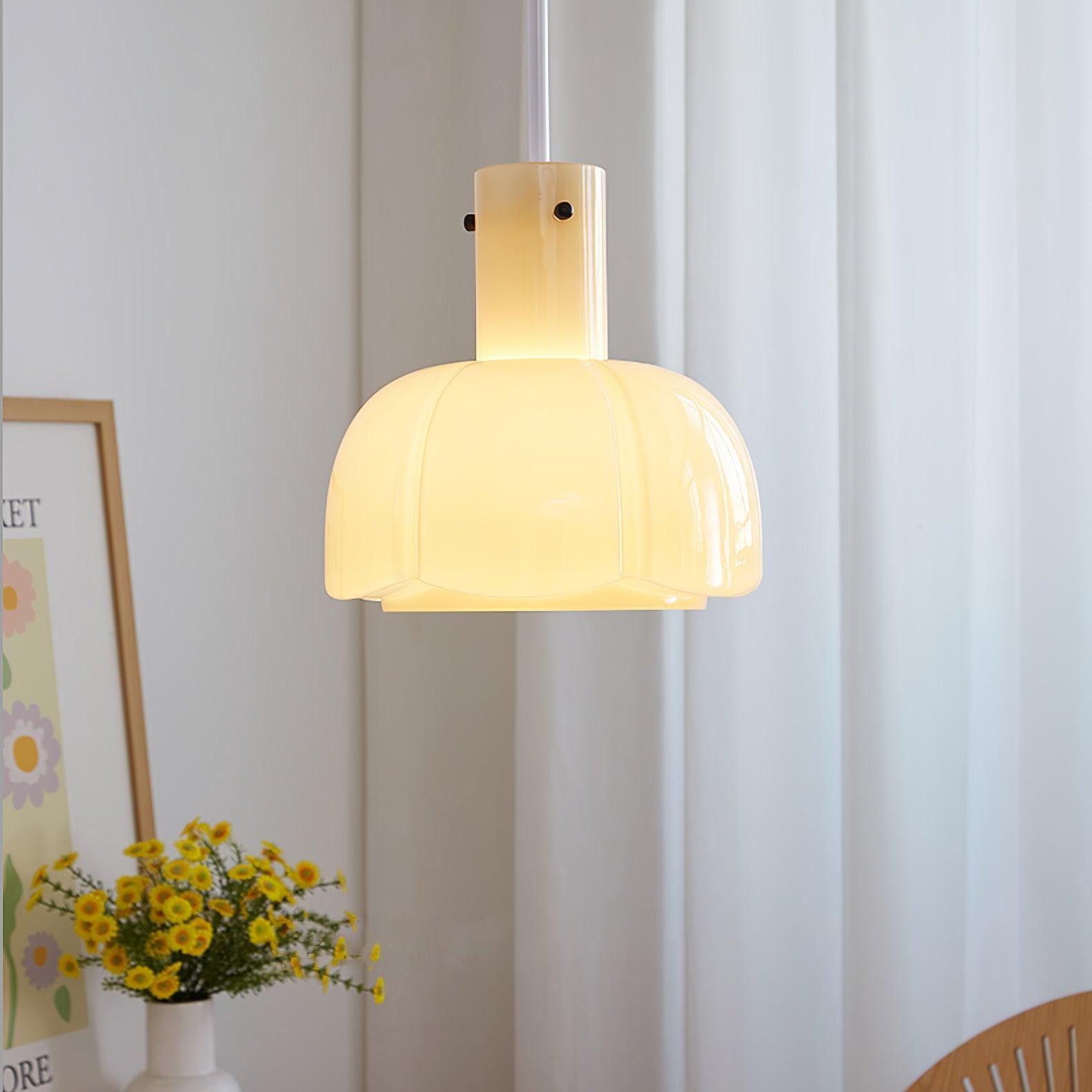 Middeleeuwse stijl glazen knop hanglamp HL619