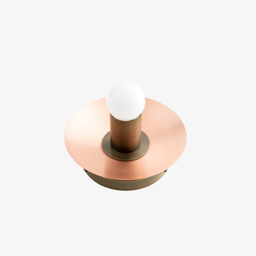 Radiro Globe Wandlamp van Messing en Zwart - Minimalistische Scandinavische Wandlamp HL1658