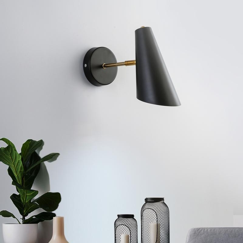 Industrieel design verstelbare bed wandlamp HL140