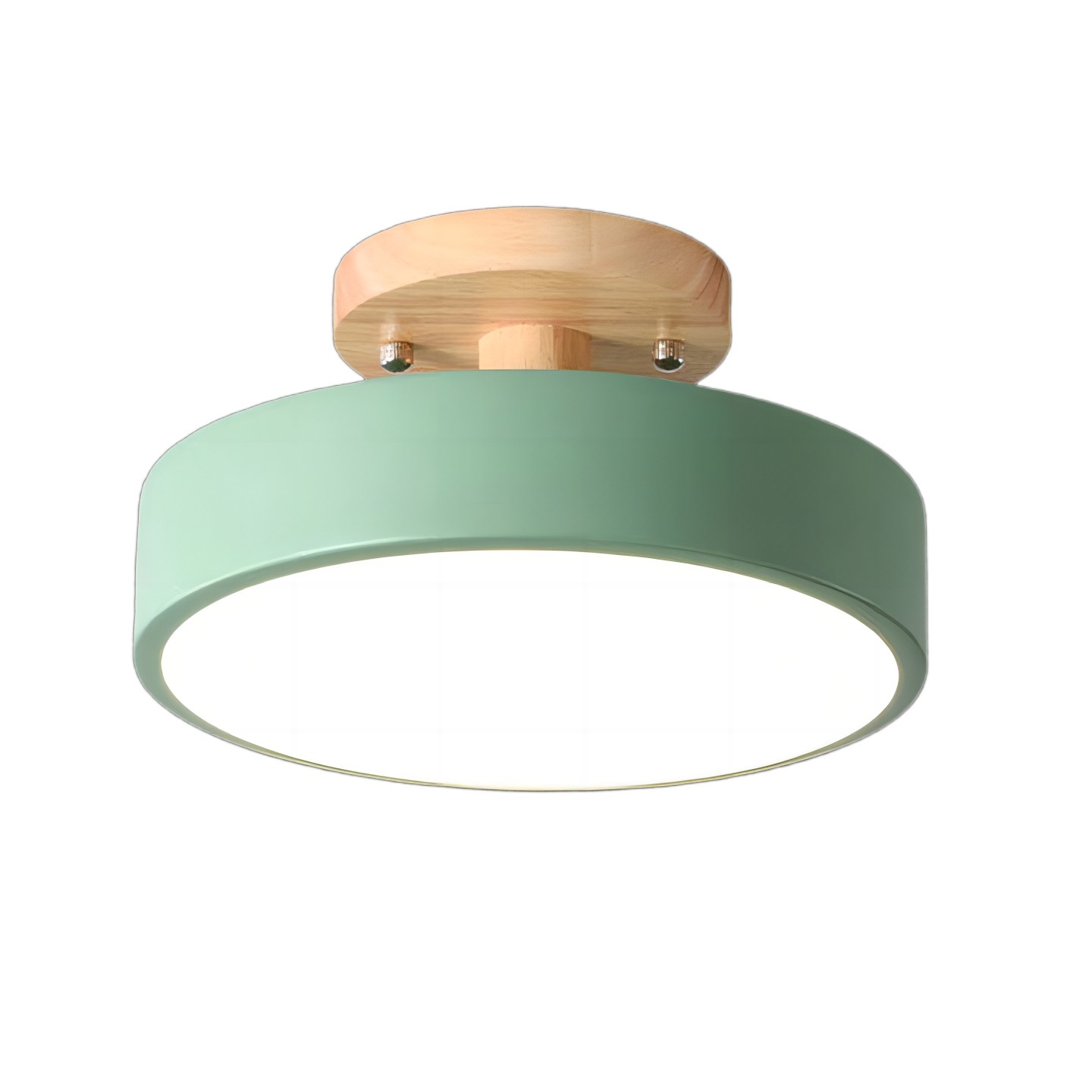 Scandinavische Macaroon Houten Ronde Plafondlamp HL152