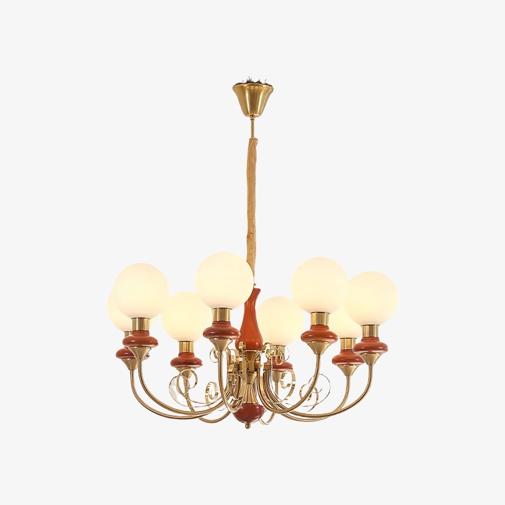 Radiara Kroonluchter - Ontwerp met gelaagde stenen schijven, moderne luxe stijl voor eetkamer en woonkamer HL2327