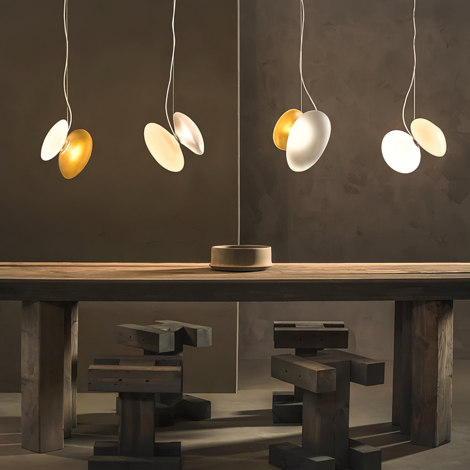 Doorschijnende hanglamp van matglas HL867