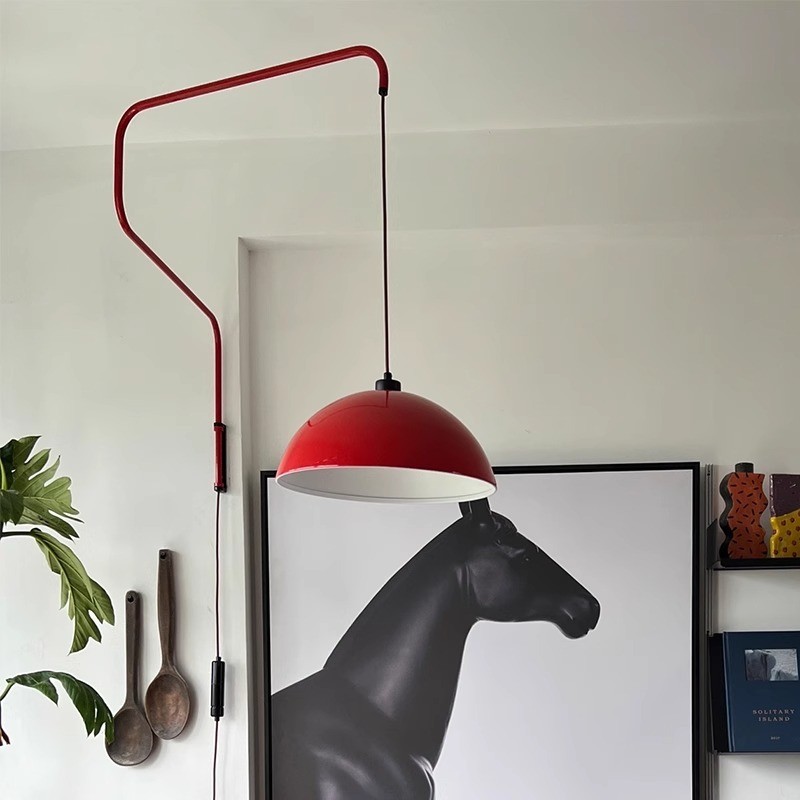 Moderne komvormige opvouwbare intrekbare wandlamp HL169