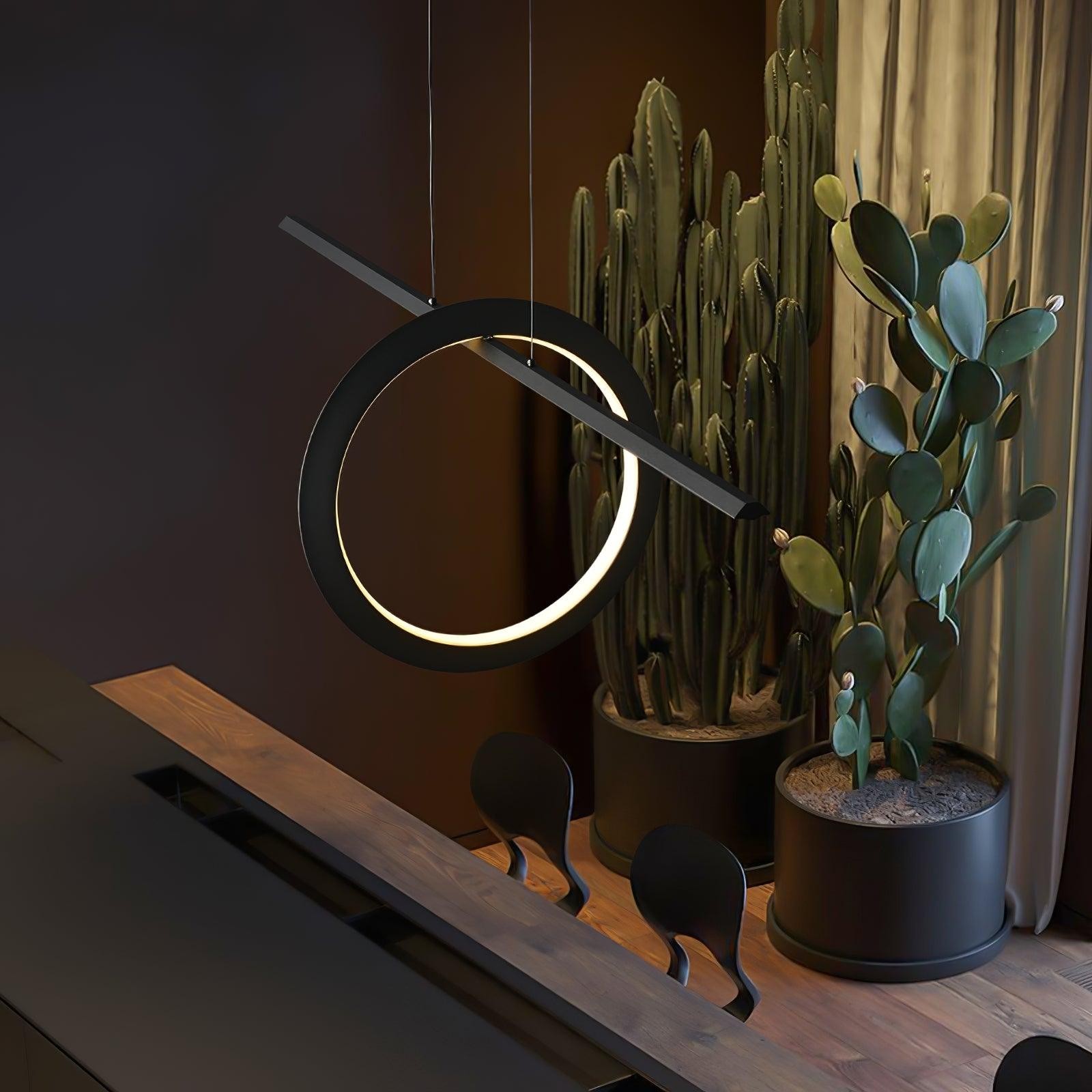 Minimalistische high-end geometrische lijn hanglamp HL557