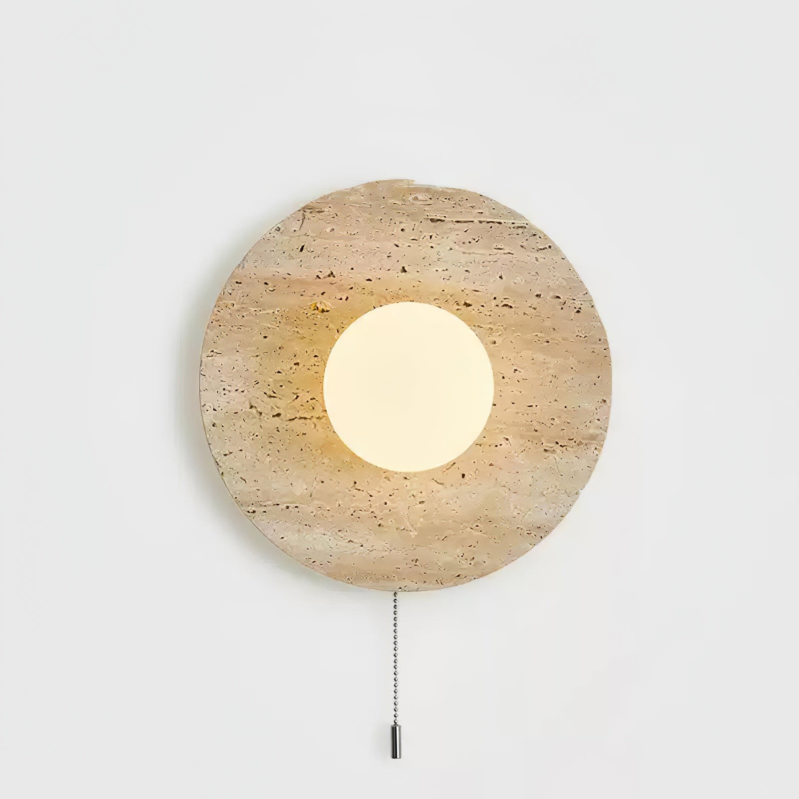Retro Wabi Sabi Travertine Lunar Eclipse Wandlamp HL938