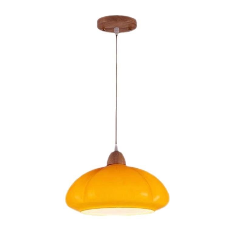 Nordic Retro Oranje Glazen Hanglamp HL133