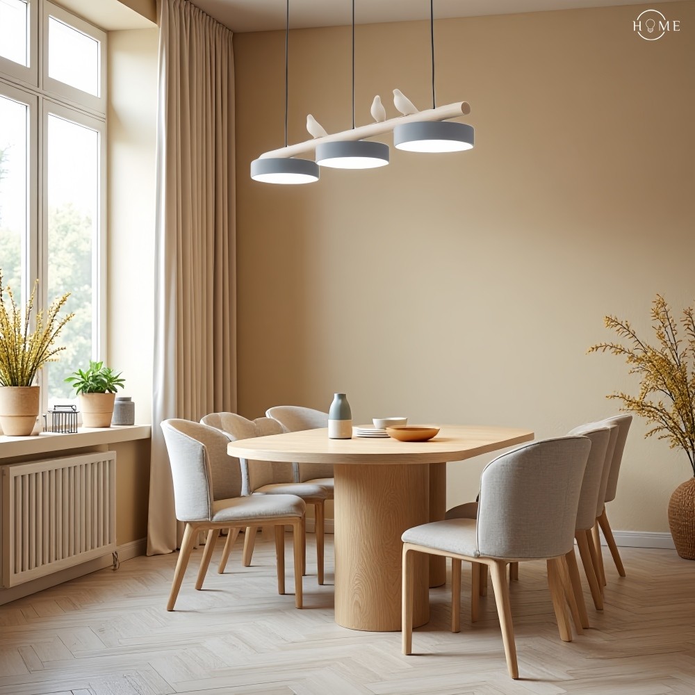 Creatieve hanglamp in de vorm van een takvogel HL943