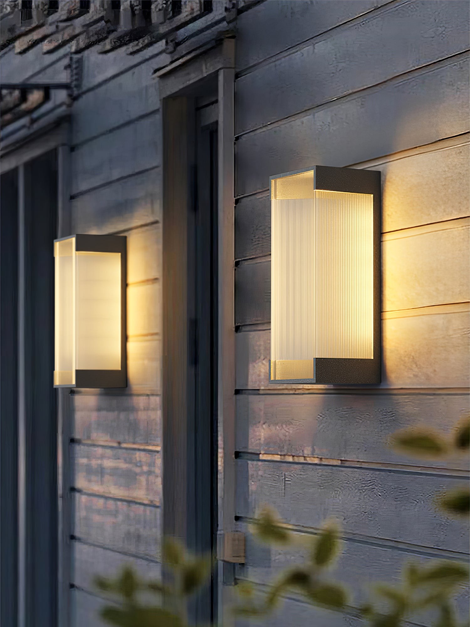Rechthoekige buitenwandlamp HL793