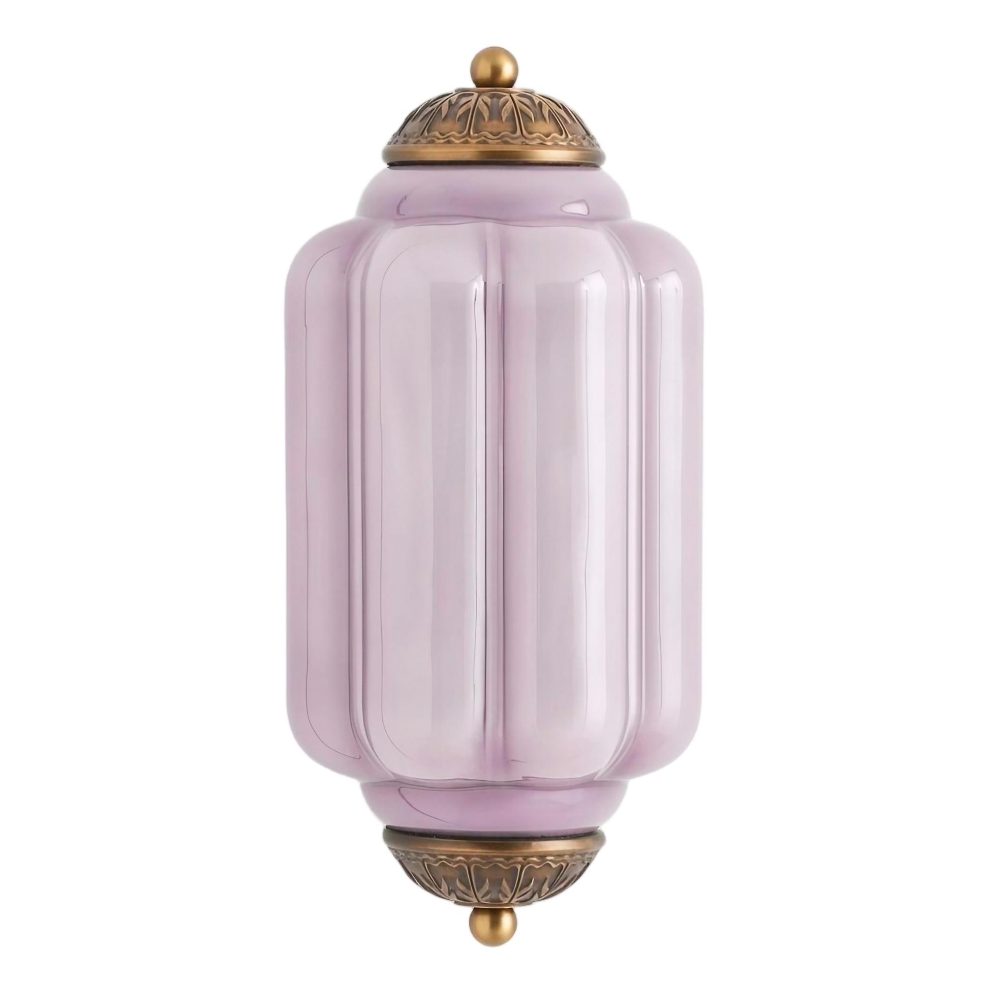 Eloise Long Pumpkin Retro Glazen Inbouw Wandlamp HL951