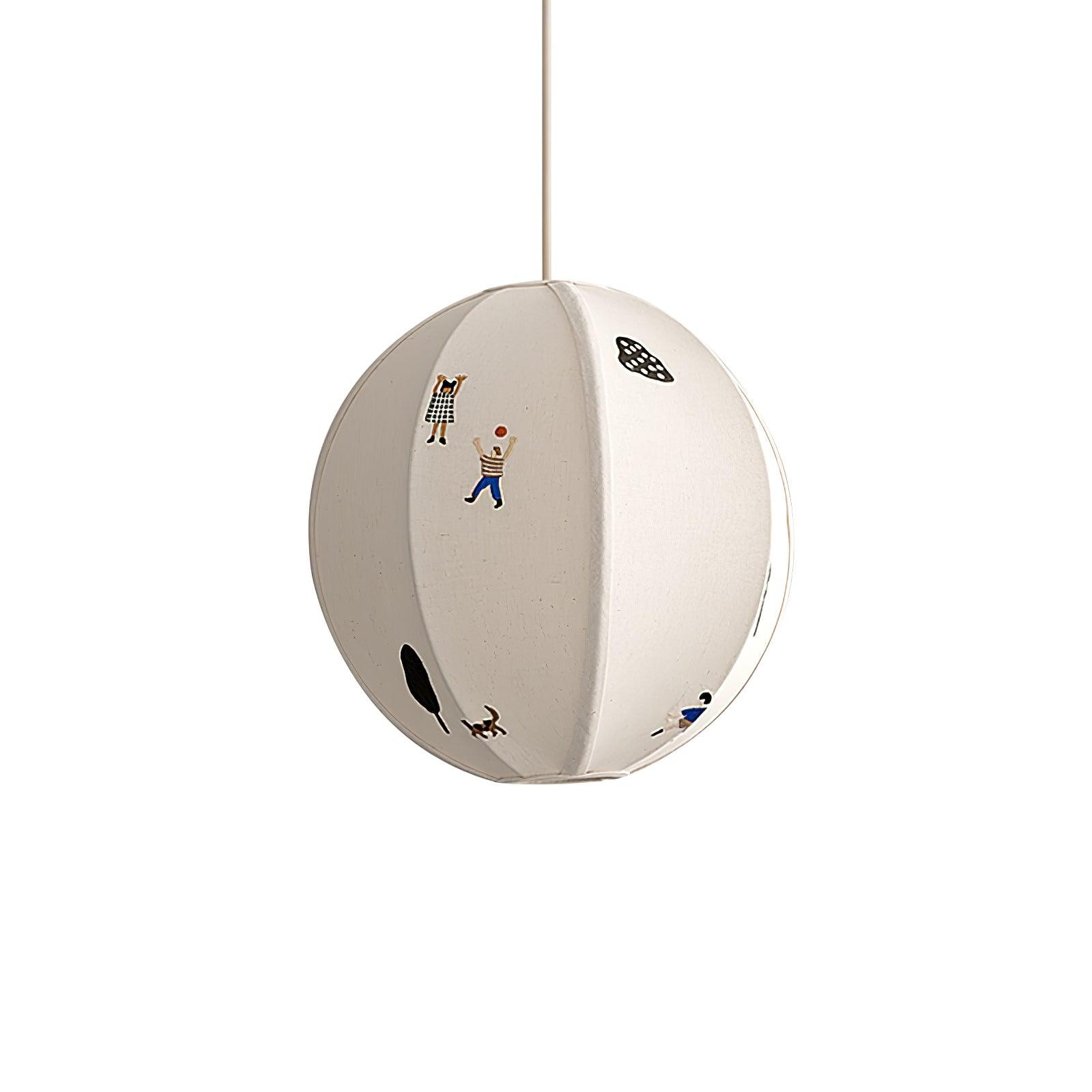 Park geborduurde textiel hanglamp HL634
