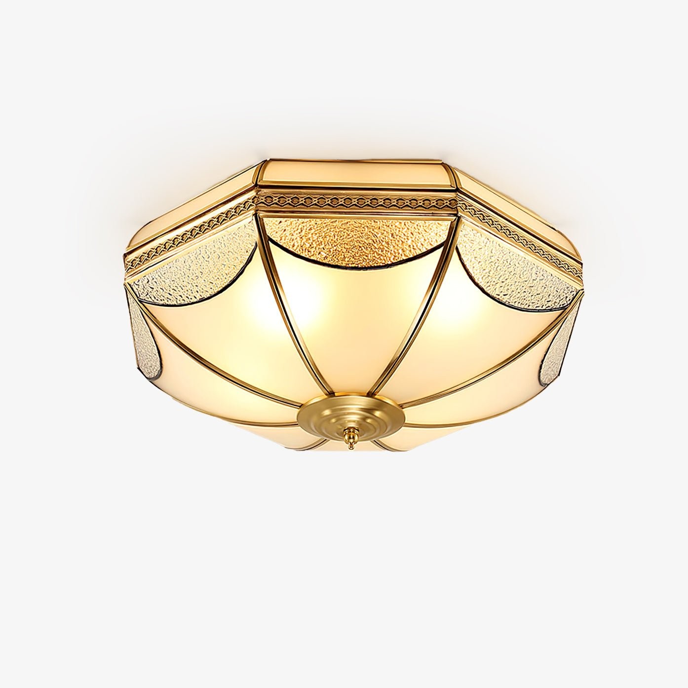 Plafondlamp in de vorm van een koepel in pakhuisvorm HL834