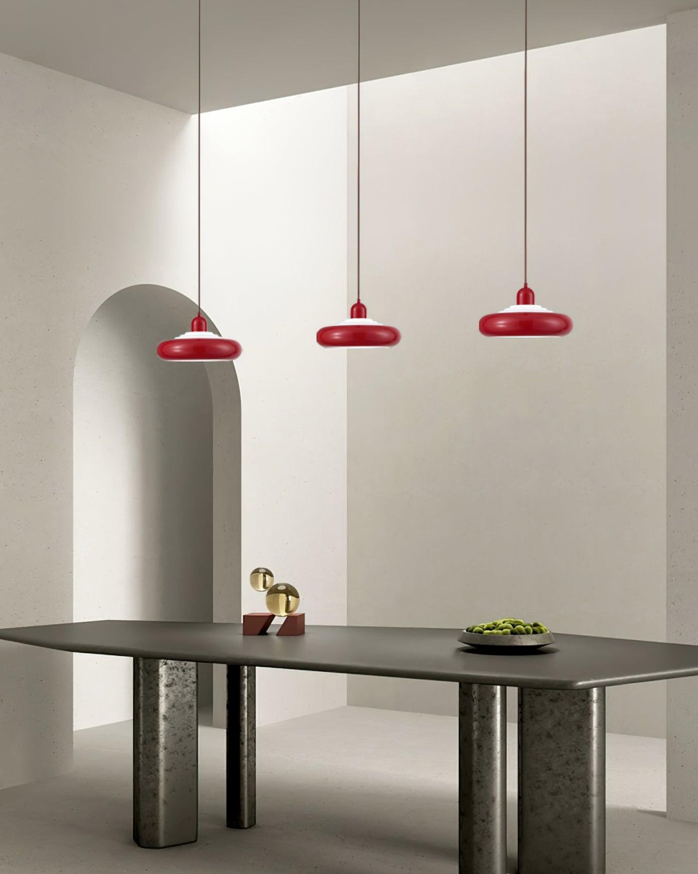 Meerlaagse ronde toren crèmekleurige hanglamp HL401