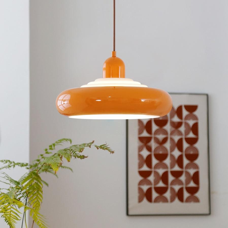 Meerlaagse ronde toren crèmekleurige hanglamp HL401