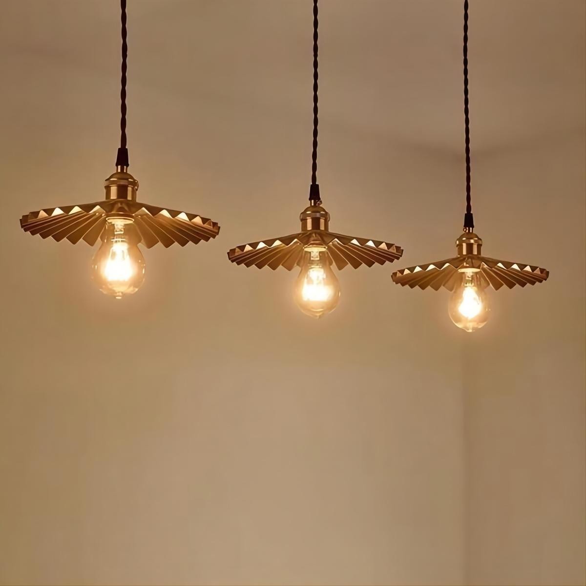 Koperen paraplu hanglamp