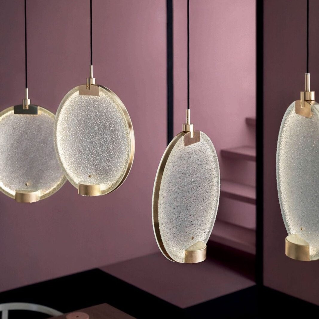 Horo hanglamp met messing frame HL1210
