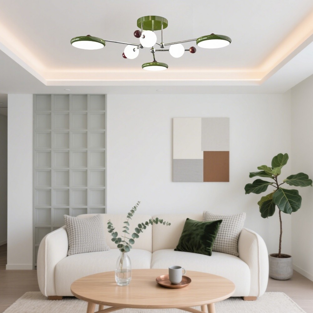 Nordic Sputnik Plafondlamp - Bauhaus Vertakte LED Schijflamp HL1326