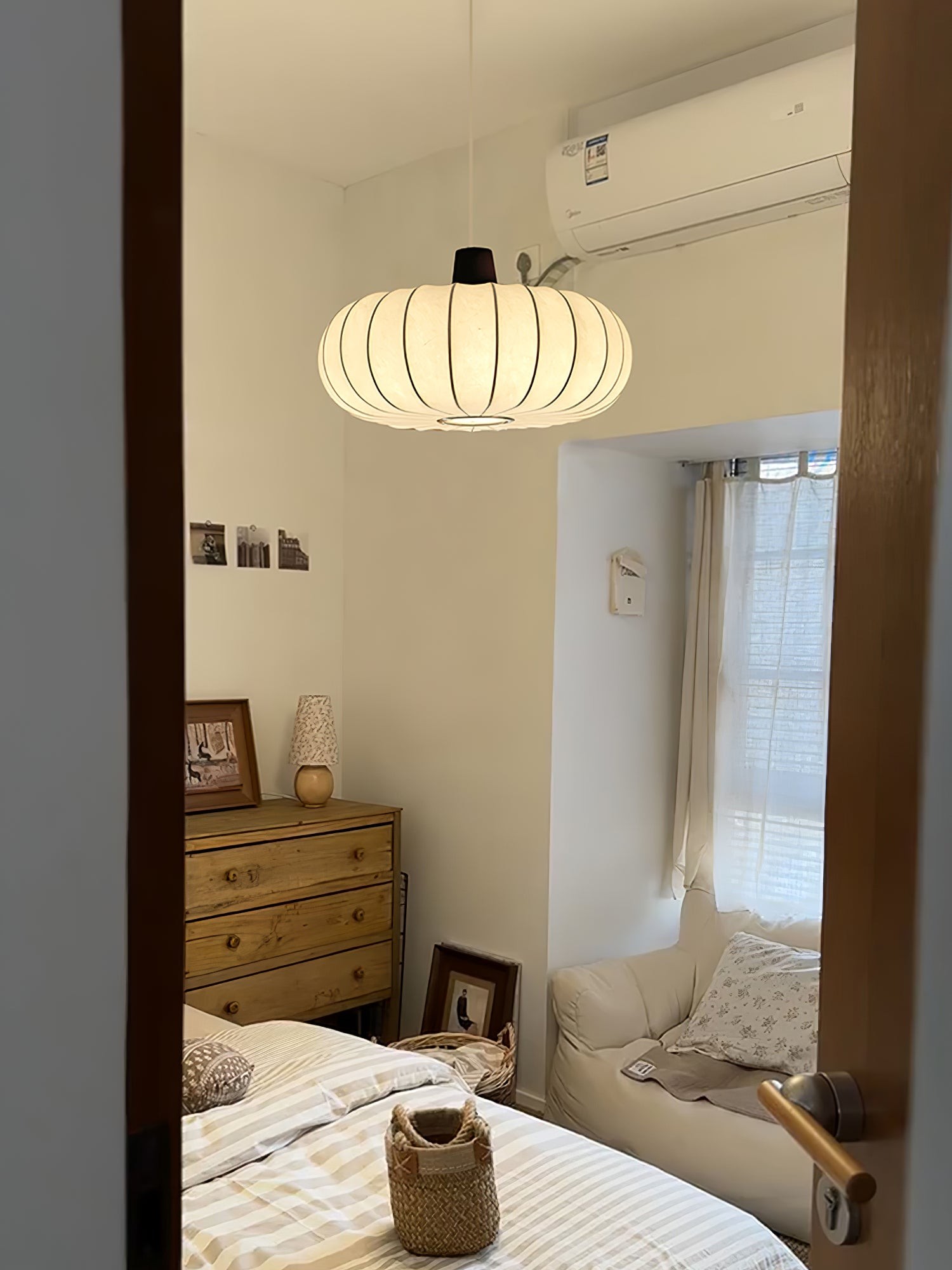 Klassieke zijden lantaarn hanglamp HL740