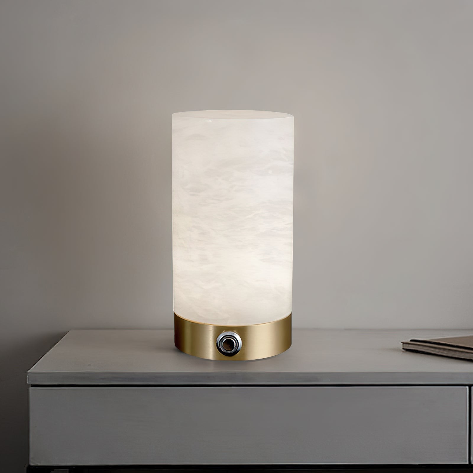 Totem alabaster tafellamp (ingebouwde batterij) HL3052