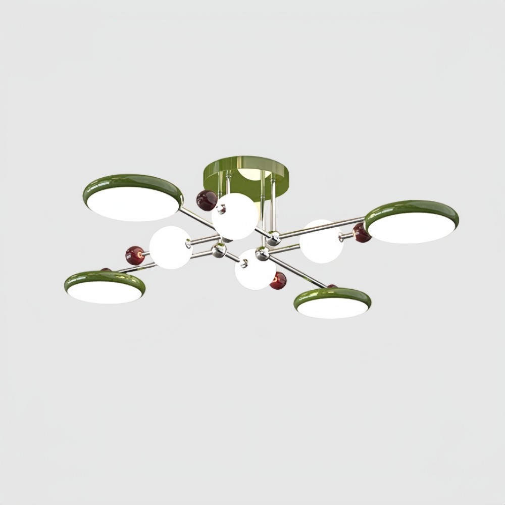 Nordic Sputnik Plafondlamp - Bauhaus Vertakte LED Schijflamp HL1326