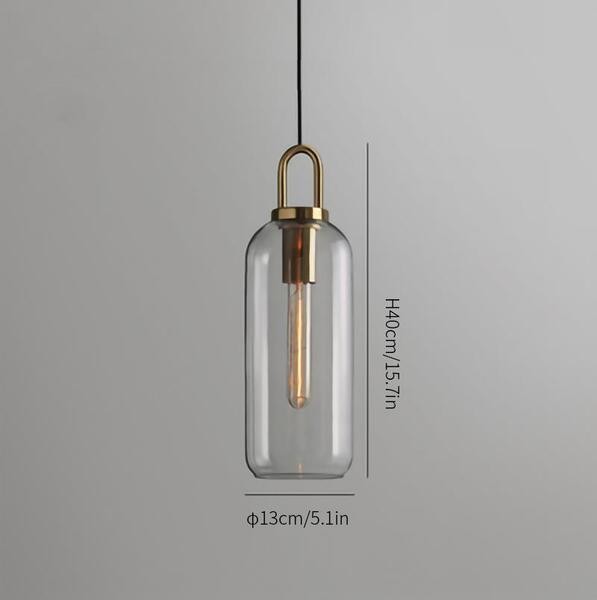 Moderne helder glas bollen fles Shade keuken hanger licht HL40