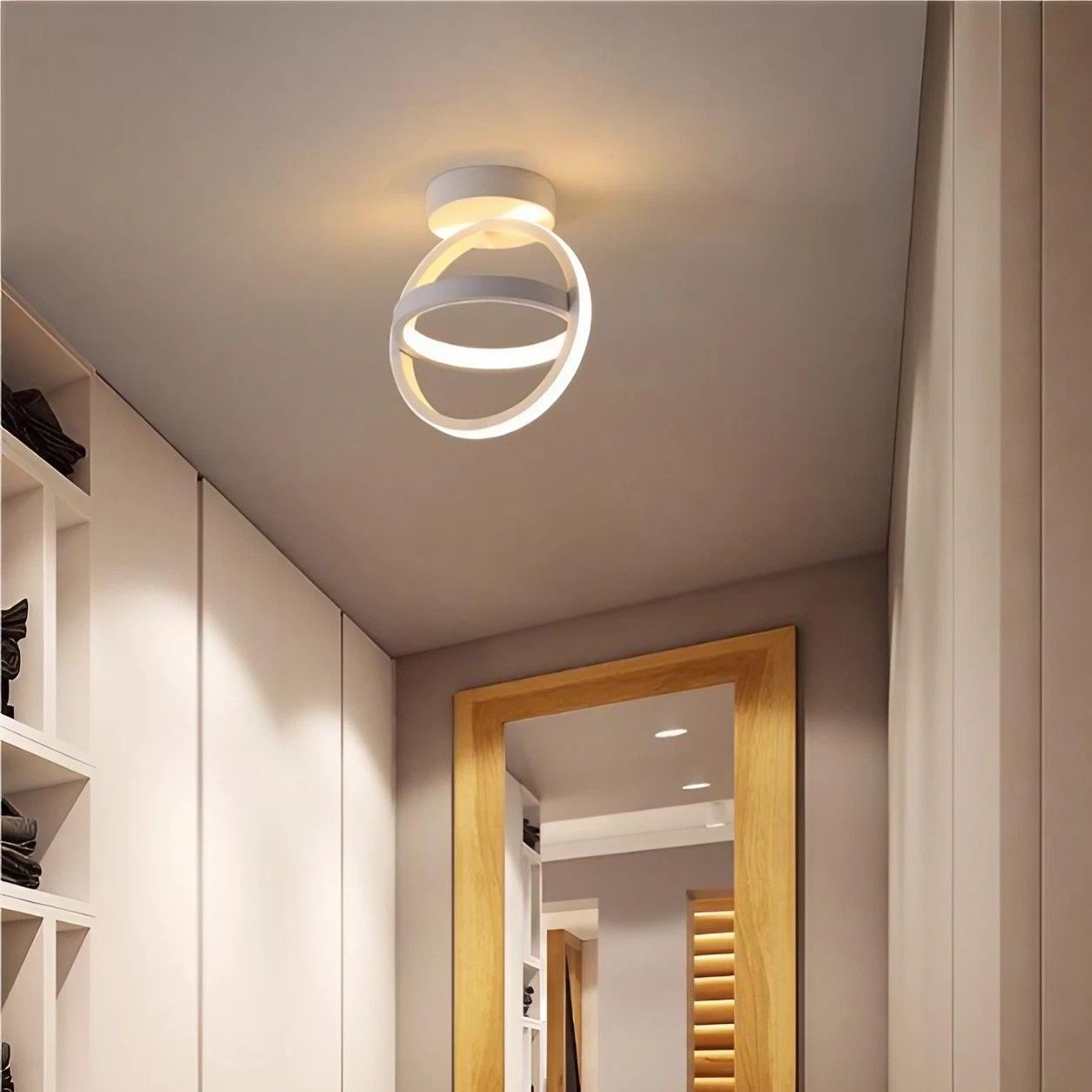 Nordic Ribbon gekruiste cirkel plafondlamp HL195