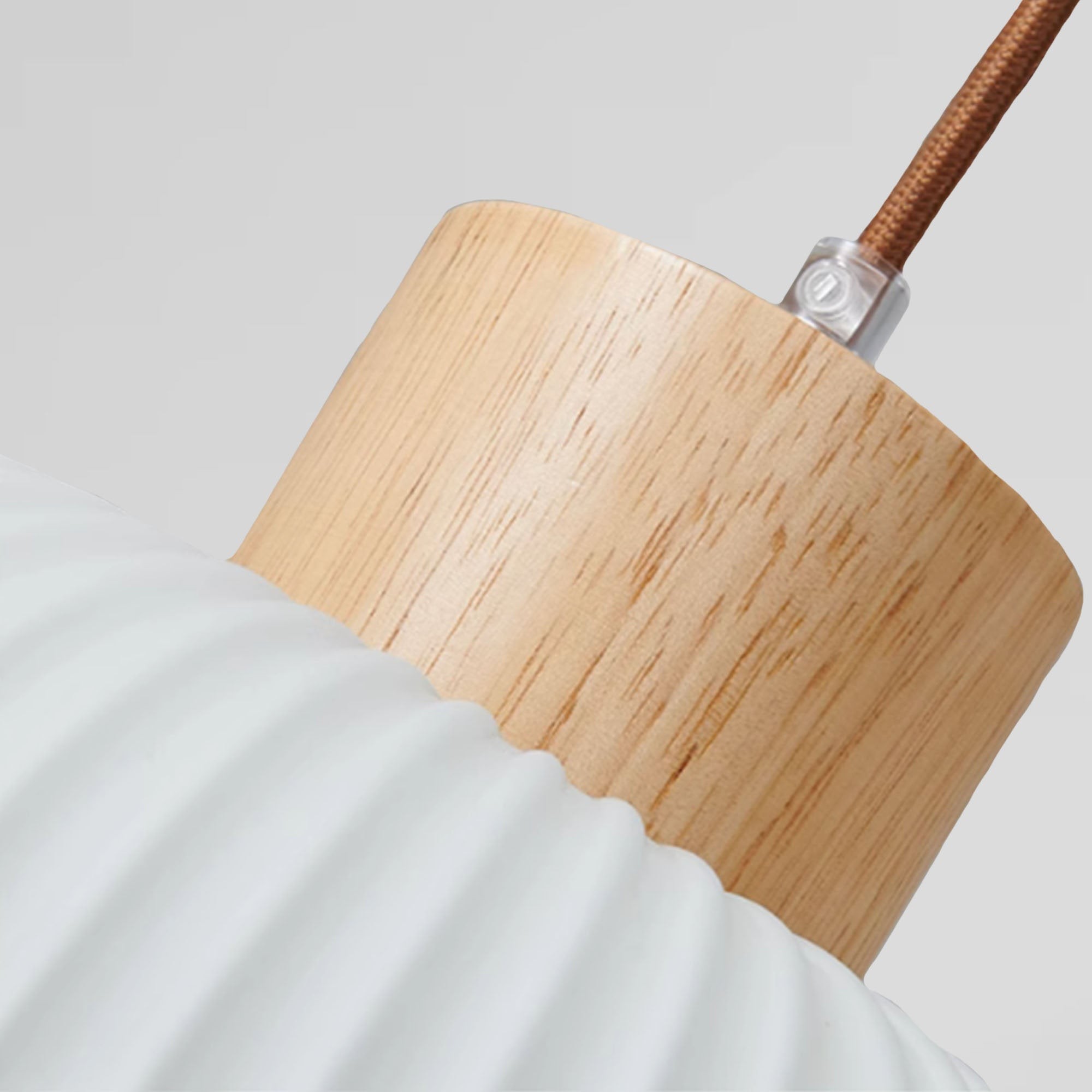 Nordic witte lantaarnachtige glazen hanglamp HL666