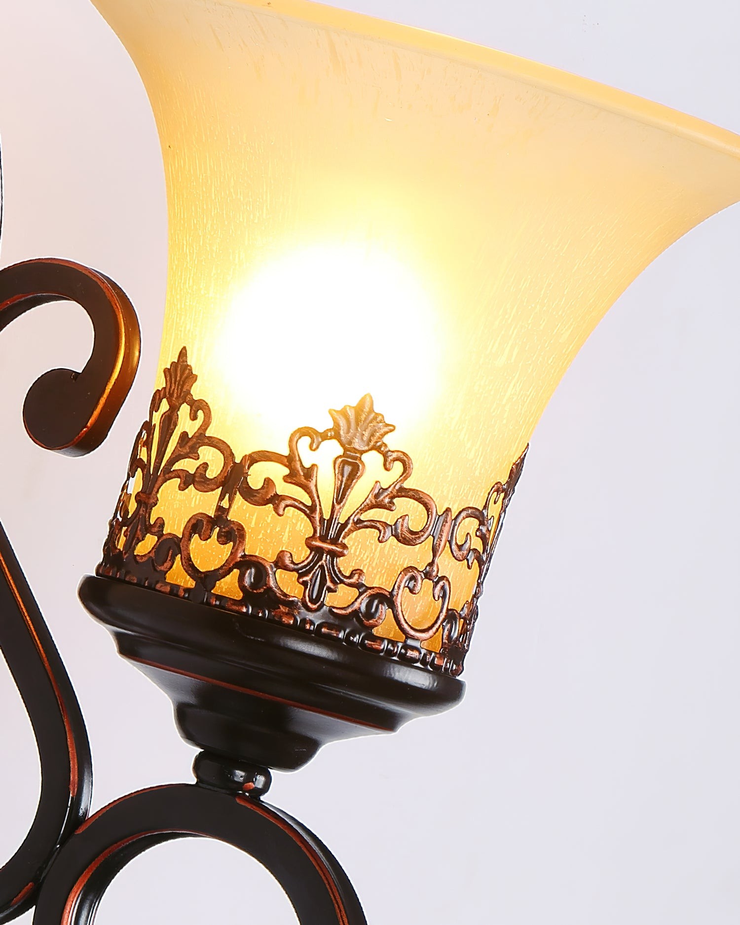 Grote Zwarte Baard Wandlamp HL1159