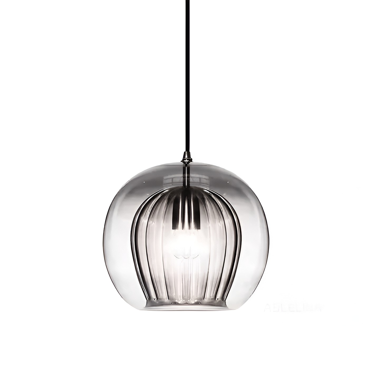 Retro glazen bolvormige hanglamp HL1290