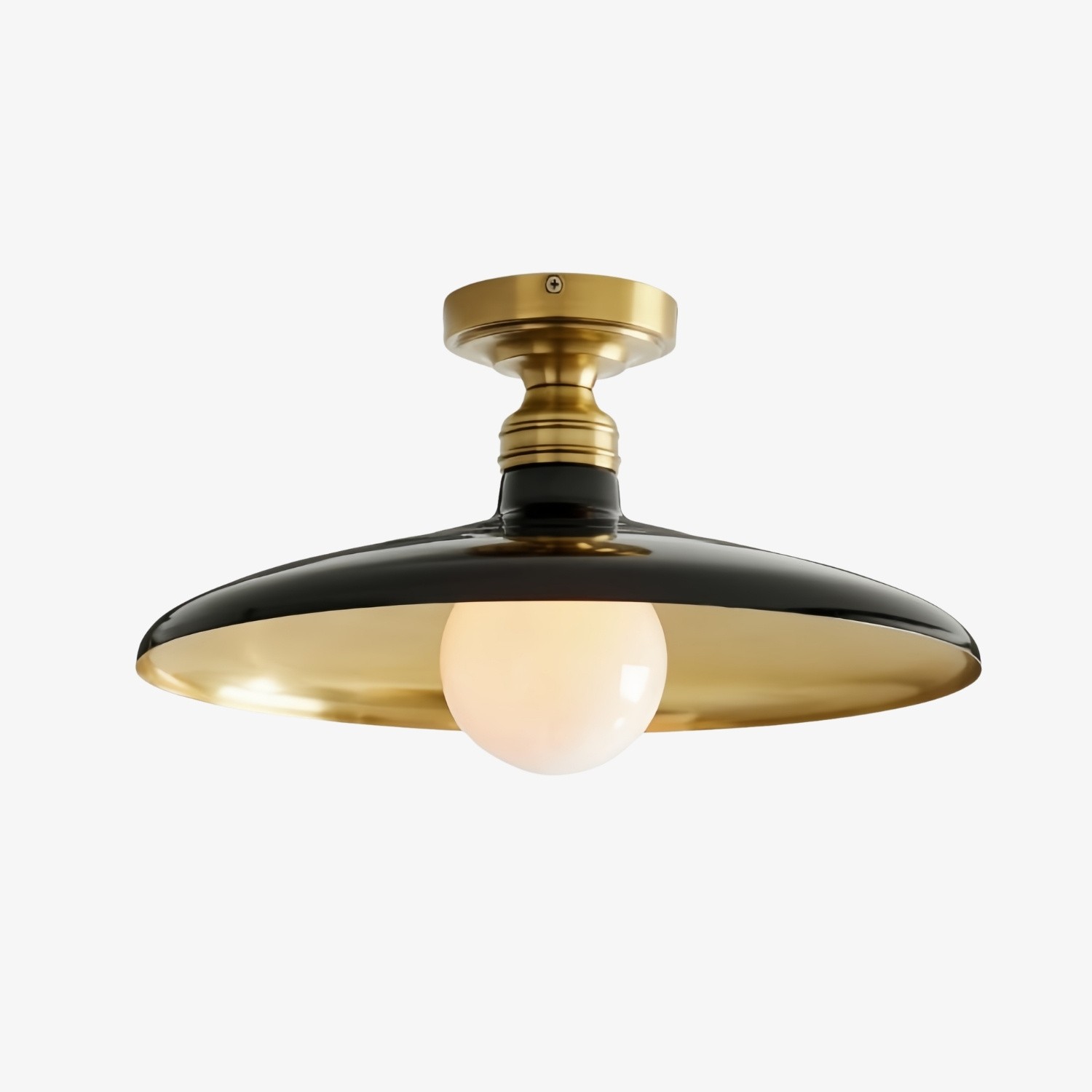 Forvara Farmhouse Metalen Plafondlamp - Zwart of Wit Plafondlamp HL1550