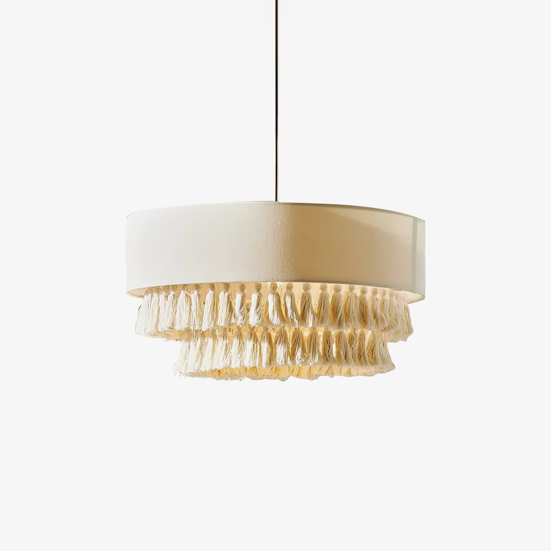 Boheemse henneptouw kwast kroonluchter HL421