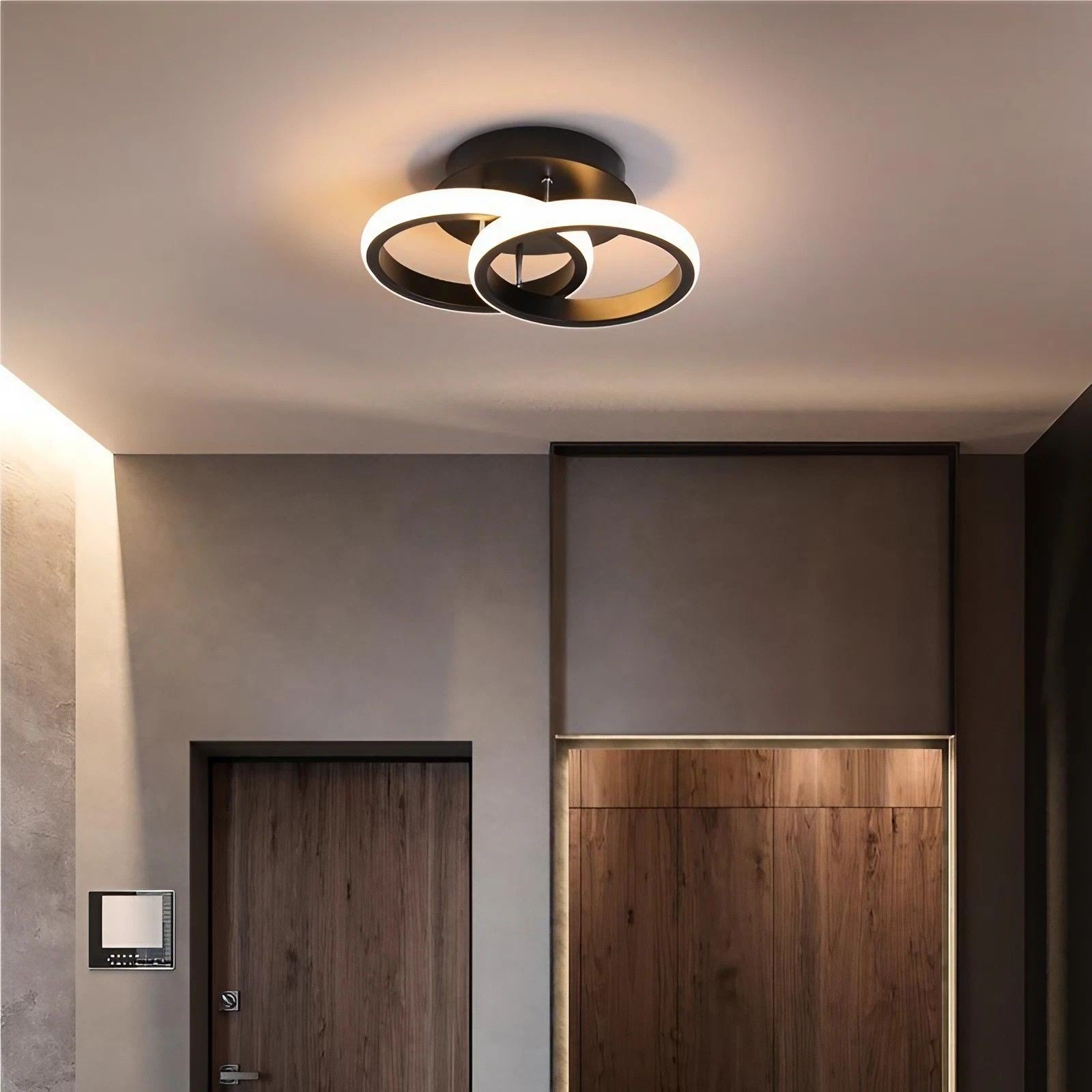 Nordic Ribbon gekruiste cirkel plafondlamp HL195