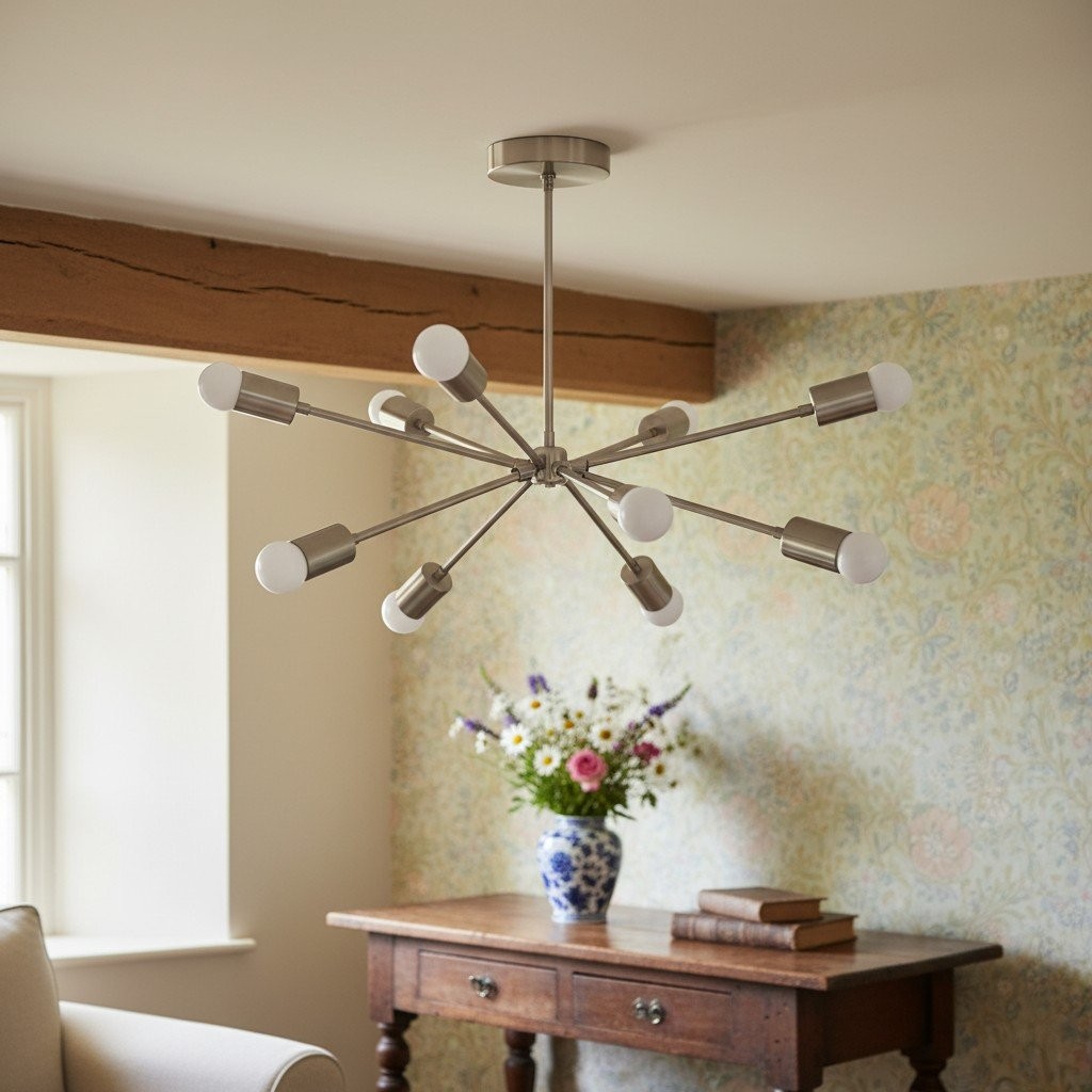 Mobilux Line moderne kroonluchter - Mid-Century plafondlamp HL1711