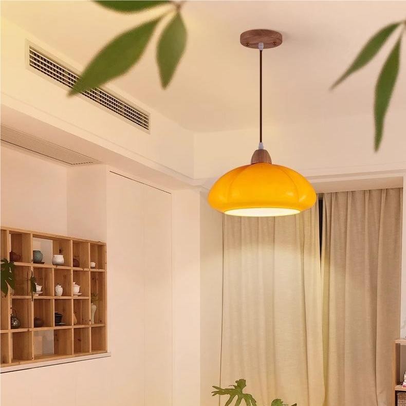 Nordic Retro Oranje Glazen Hanglamp HL133
