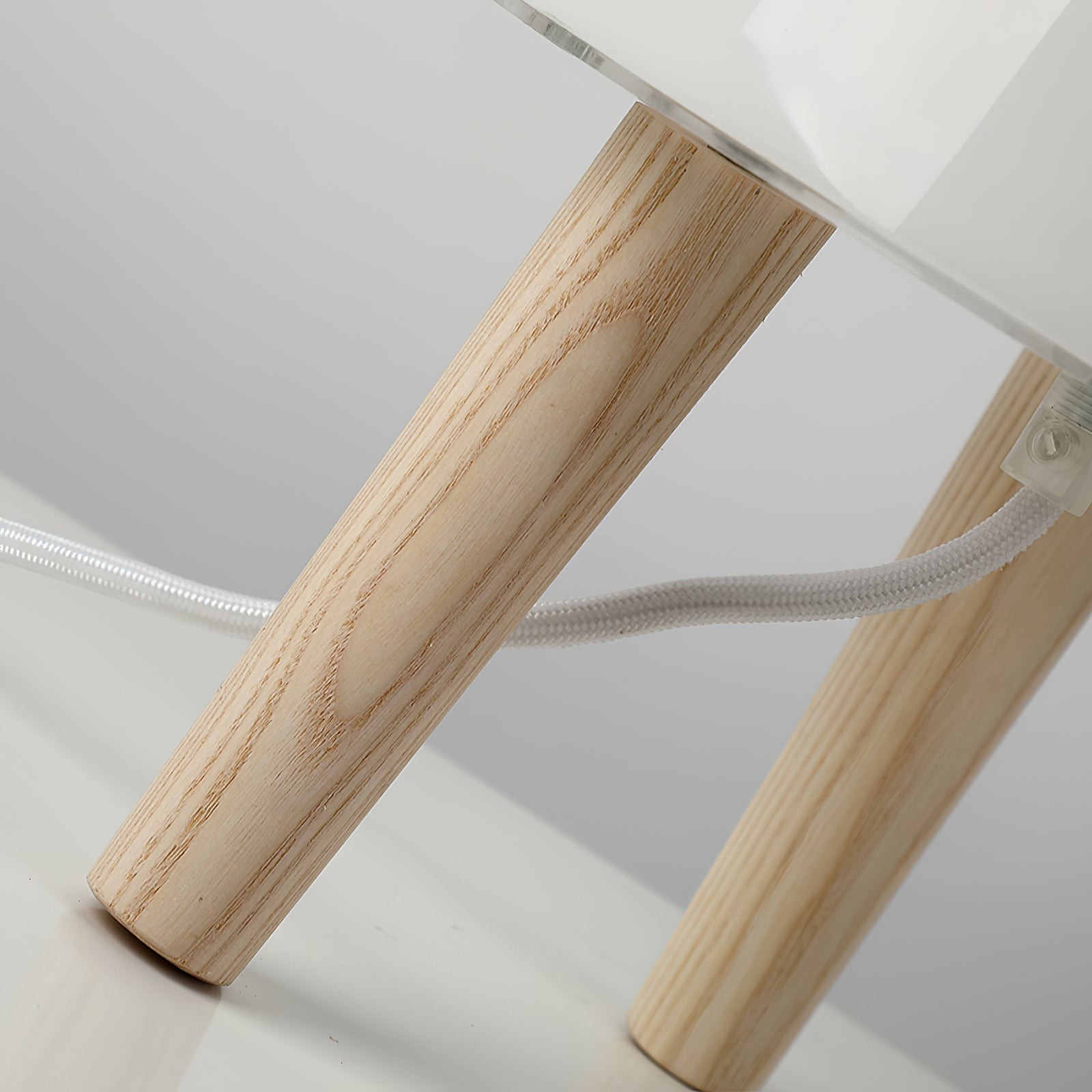 Nordic Wood Decoratieve Glazen Tafellamp Voor Slaapkamer HL709