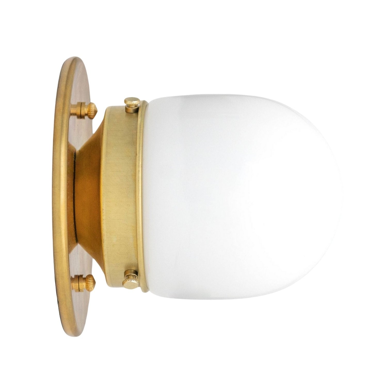 Opaalglas plafond- en wandlamp - Art Deco kleine bolvormige armatuur HL1662
