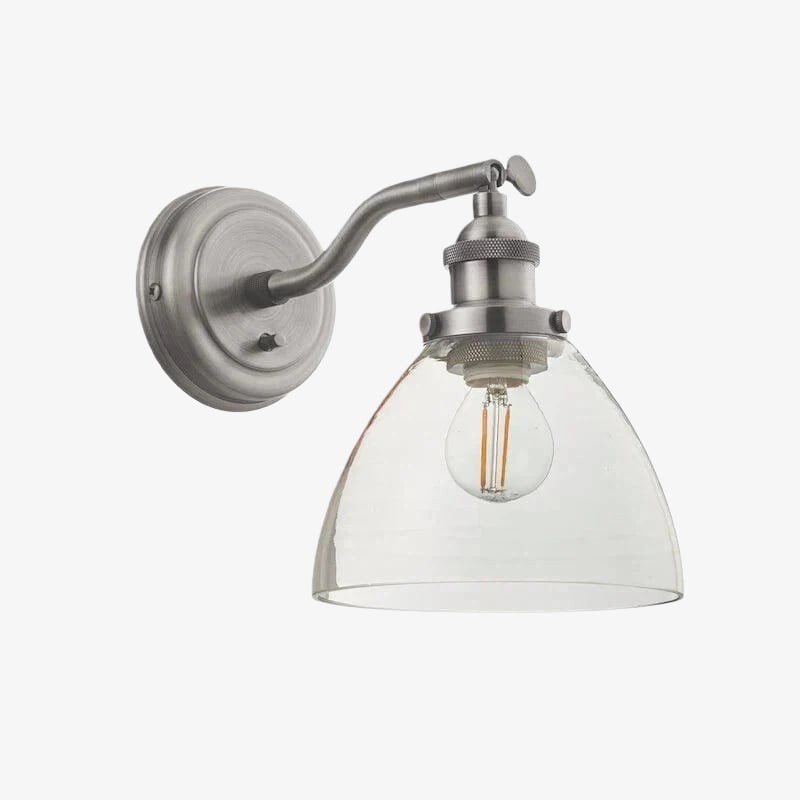 Novera wandlampencollectie - Glazen kap in messing, zilver, nikkel en koper - Residentieel en boutique horeca HL2034
