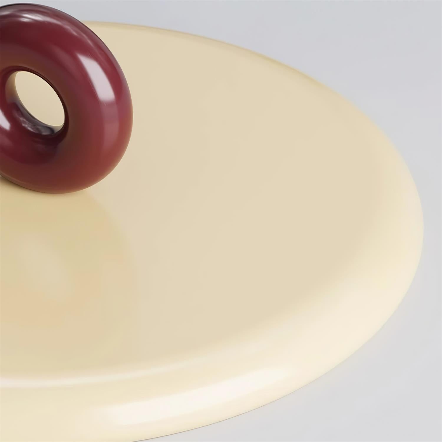 Crèmekleurige verticale vliegende schotel hanglamp HL469