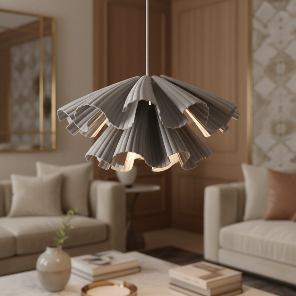 Elora kunststof hanglamp - Lichtgewicht modern design voor slaapkamers of woonkamers HL1990