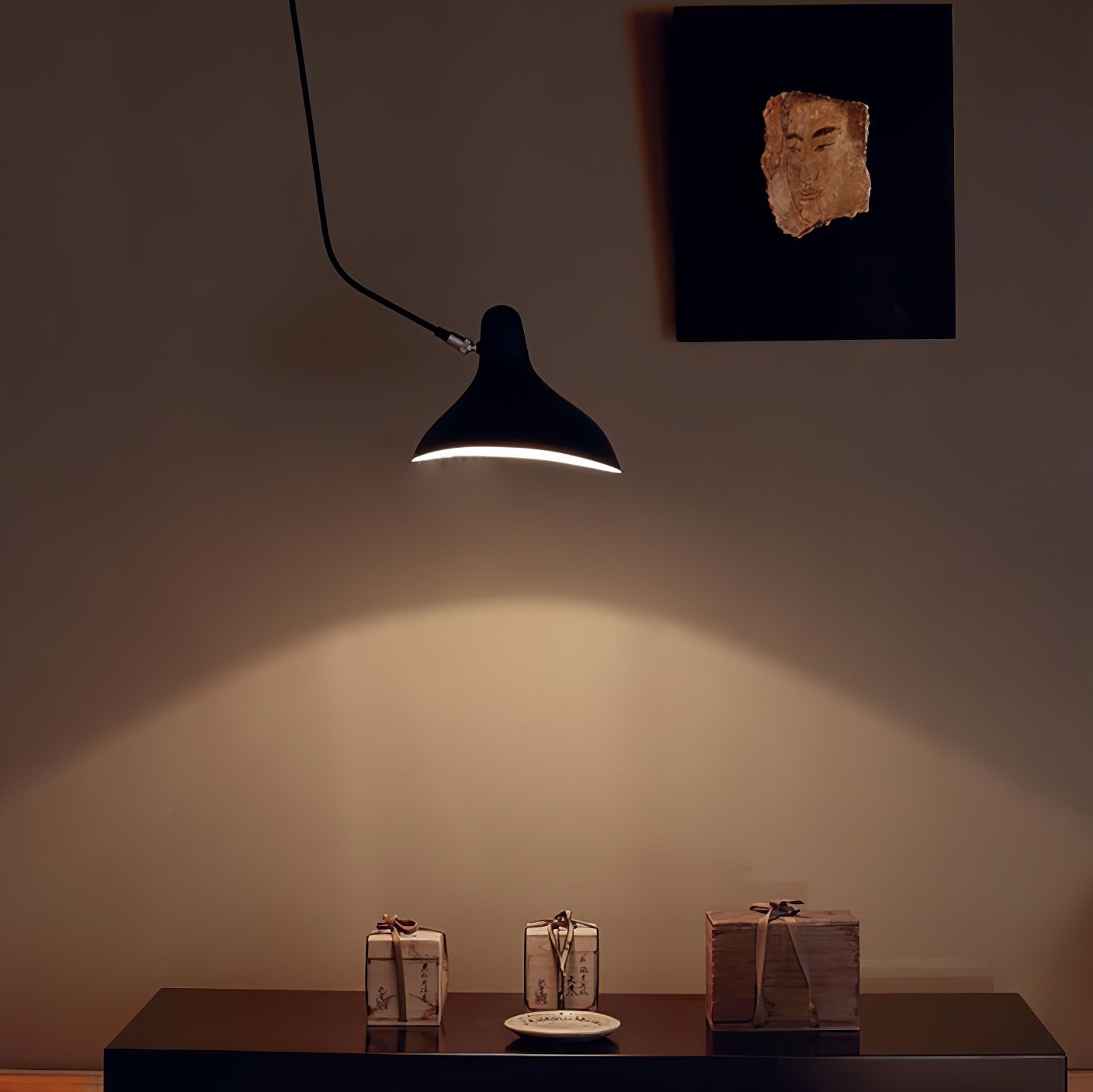 Moderne eendenbek-design Mantis Arm Wandlamp HL1112