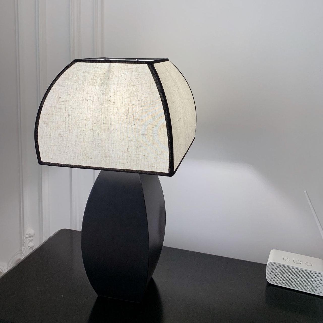 Retro Metalen Paddestoel Stoffen Tafellamp HL554