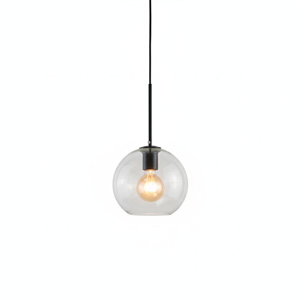 Solara Nordic bolvormige glazen hanglamp HL3496