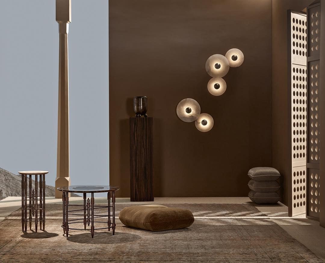 Creatieve marmeren ronde wandlamp HL717